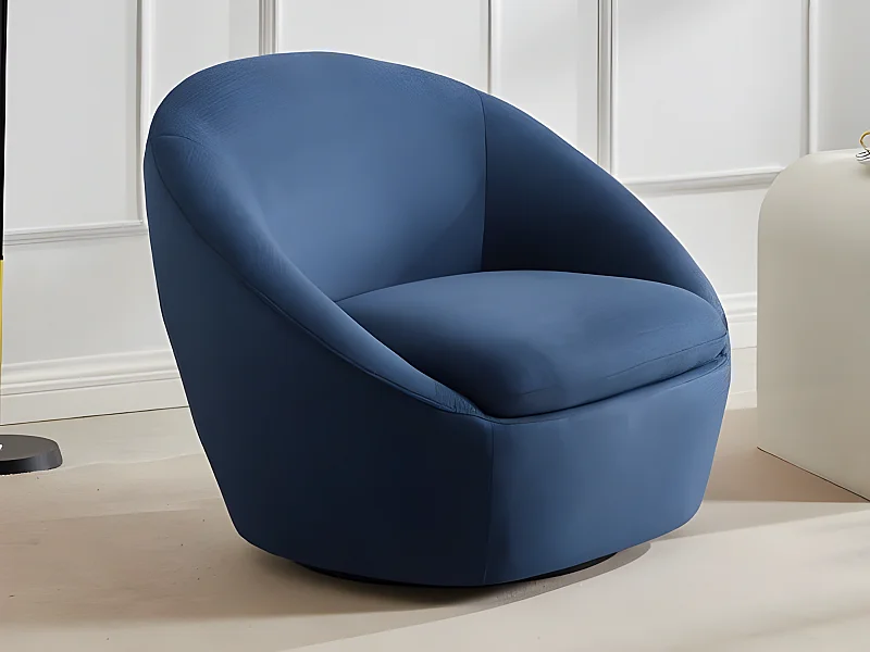 Drehsessel - Stoff - Blau - LACARA II