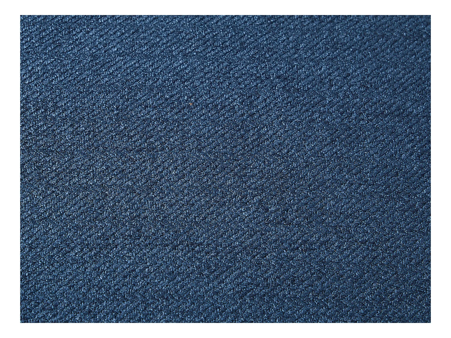 Fauteuil pivotant arrondi en tissu bleu LACARA II