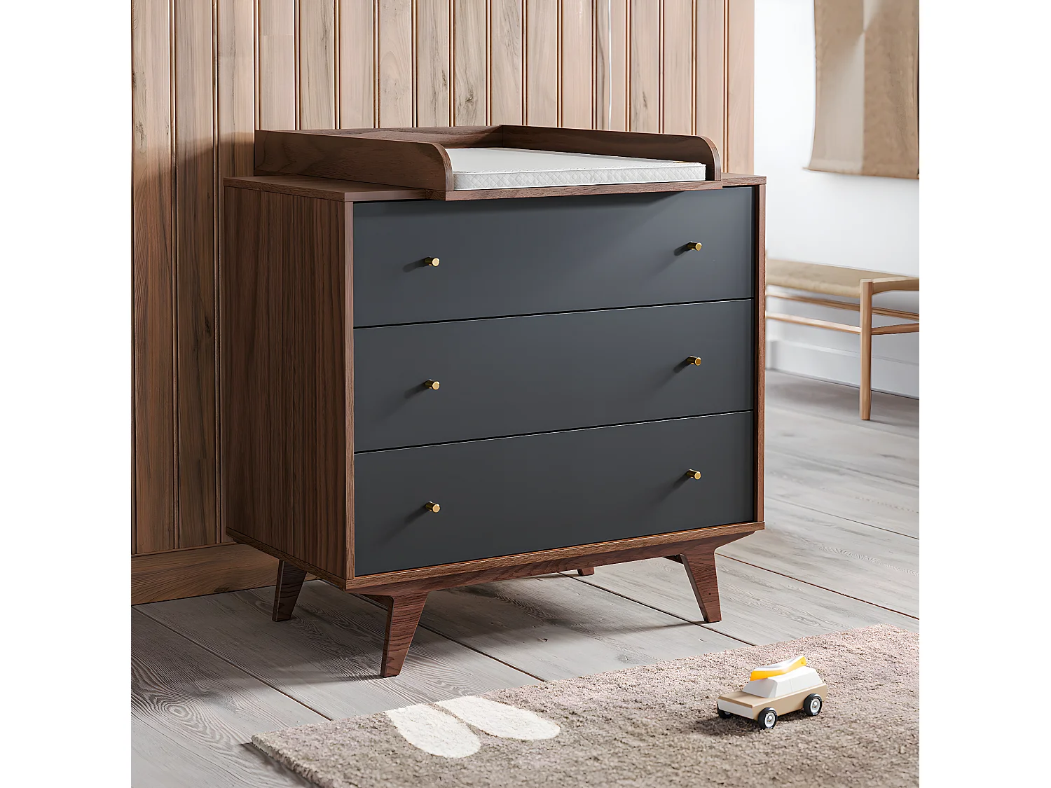 Plan à langer Mid - Bois