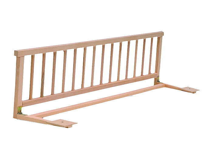 Lit cabane PANDA 90x190 + 1 sommier + barrière /Naturel