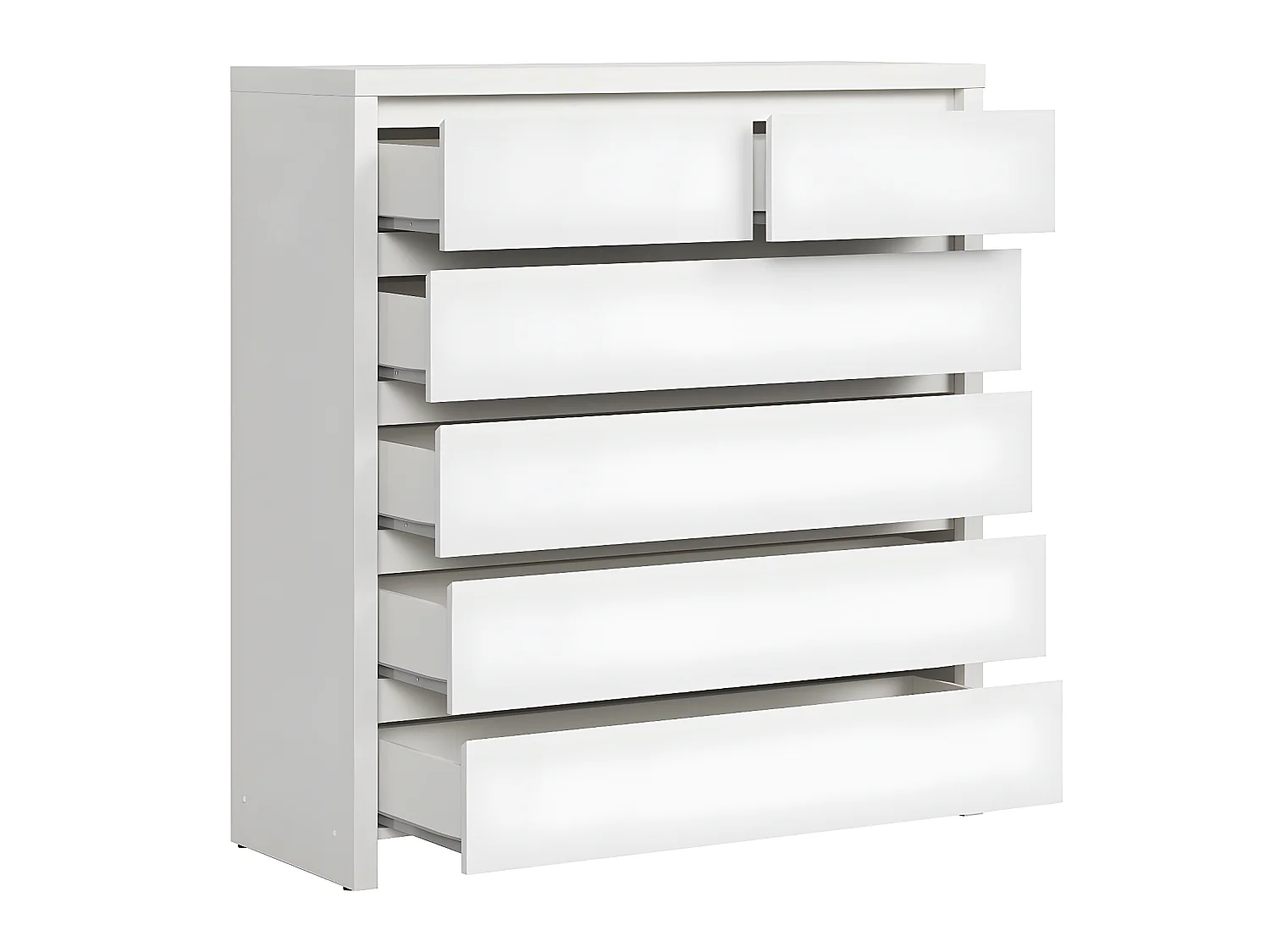 Commode 6 tiroirs Soren Blanc