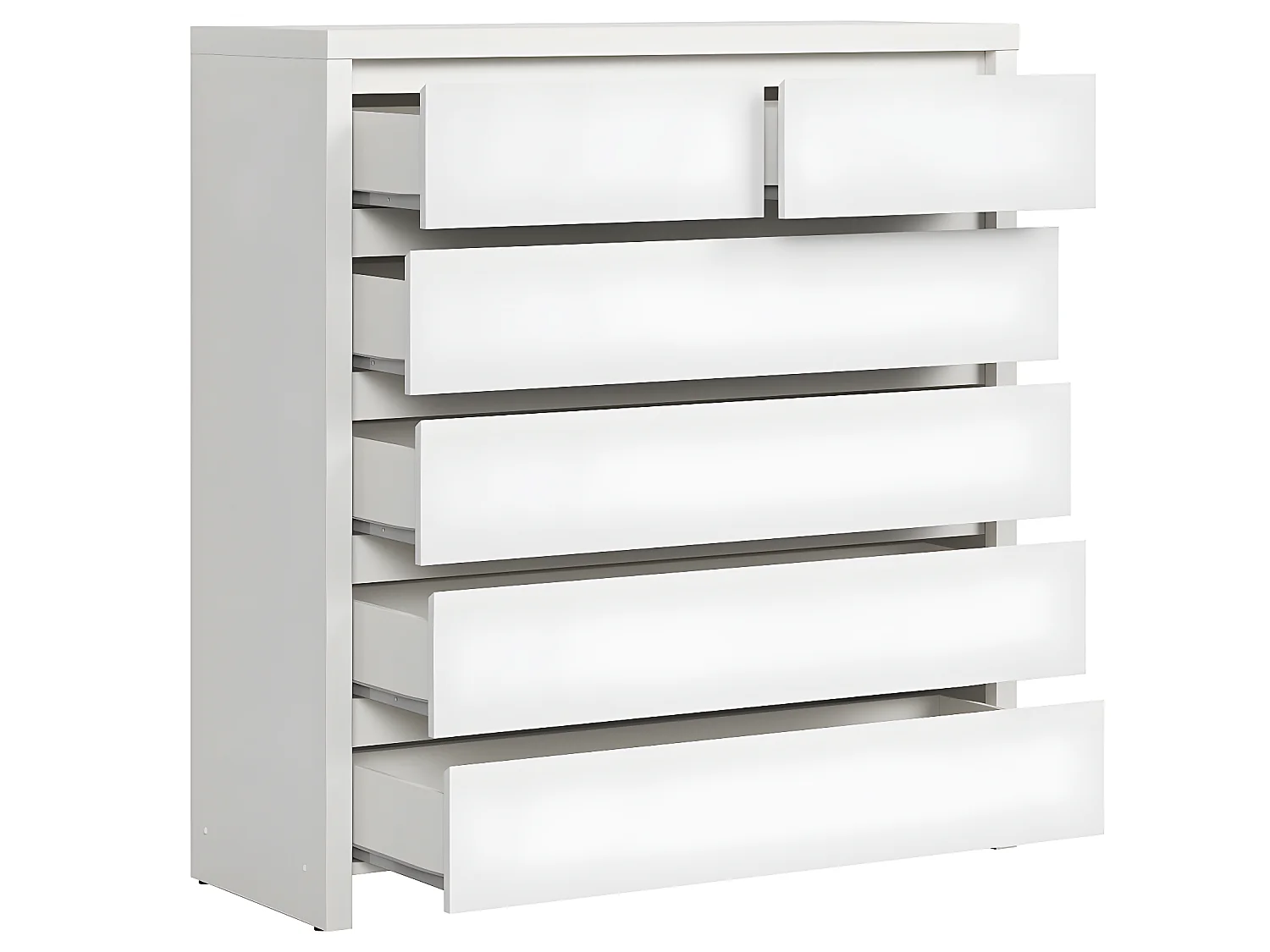 Commode 6 tiroirs Soren Blanc