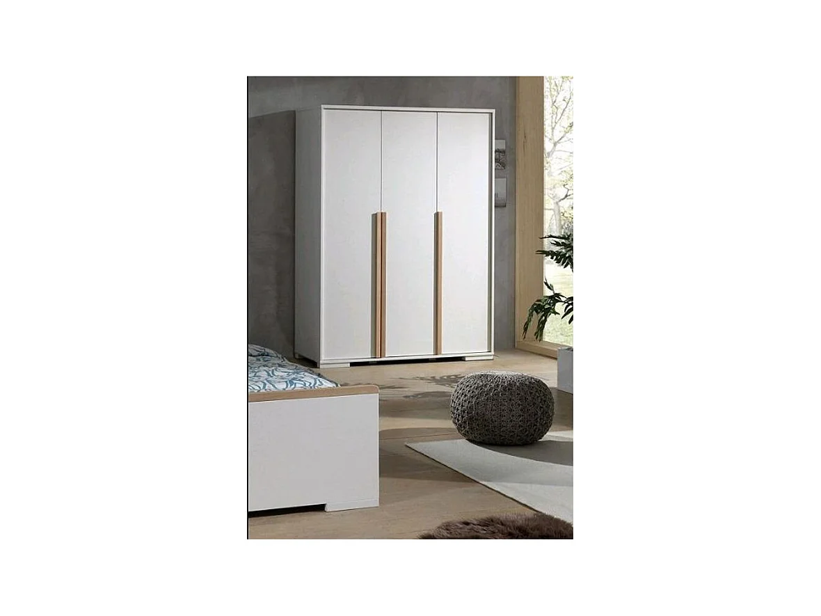 Armoire 3 Portes "London" 195cm Blanc