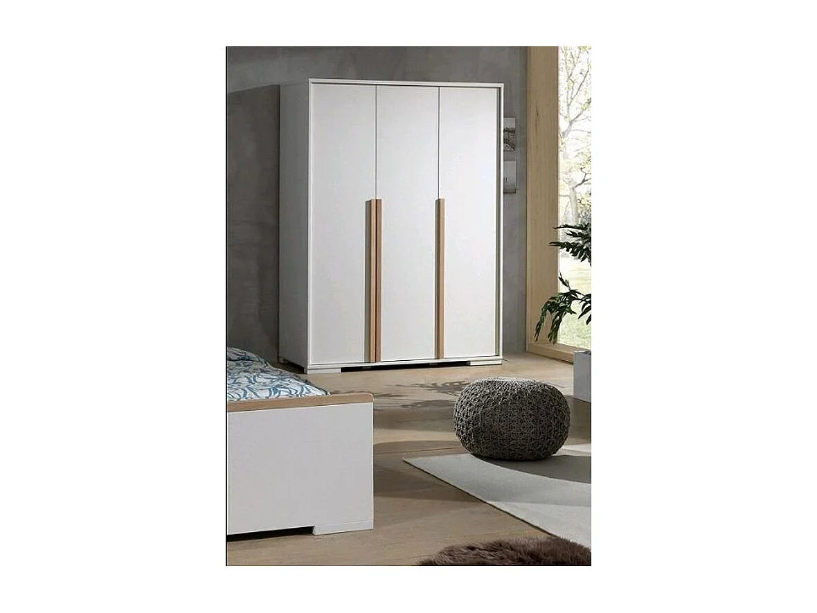 Armoire 3 Portes "London" 195cm Blanc