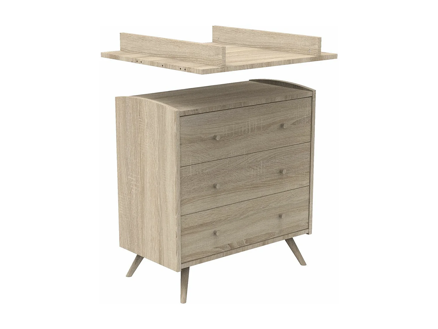 Cambiador para cómoda