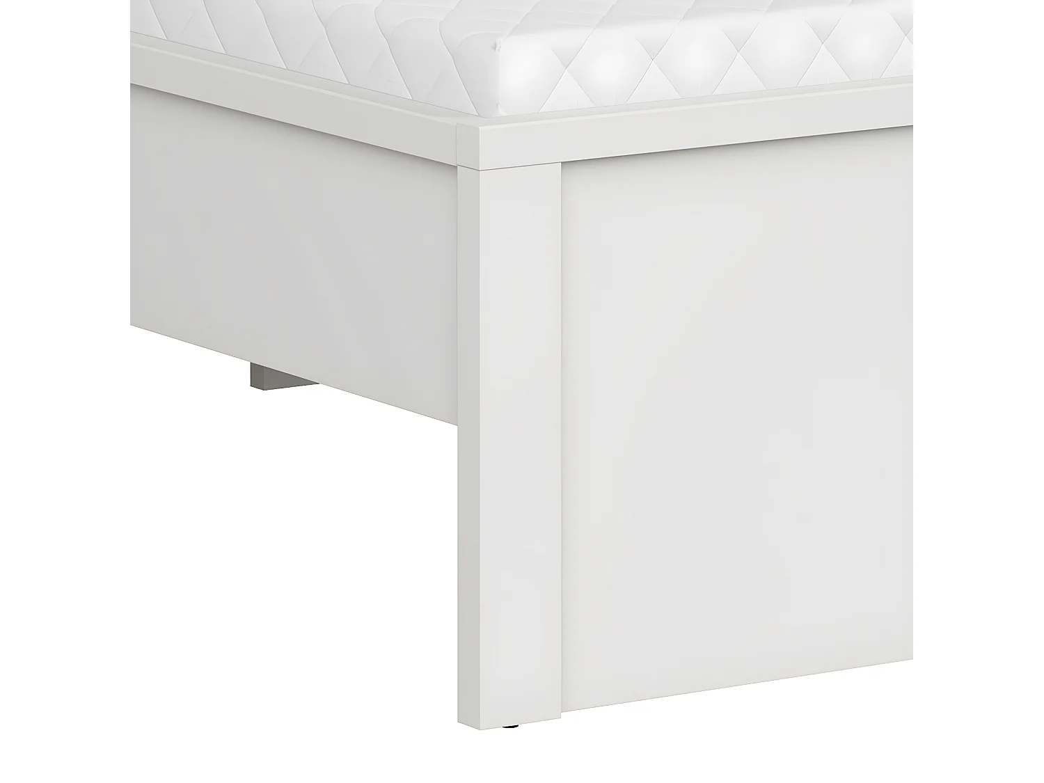 Soren 120x200 hoog bed met hoofdbord Wit