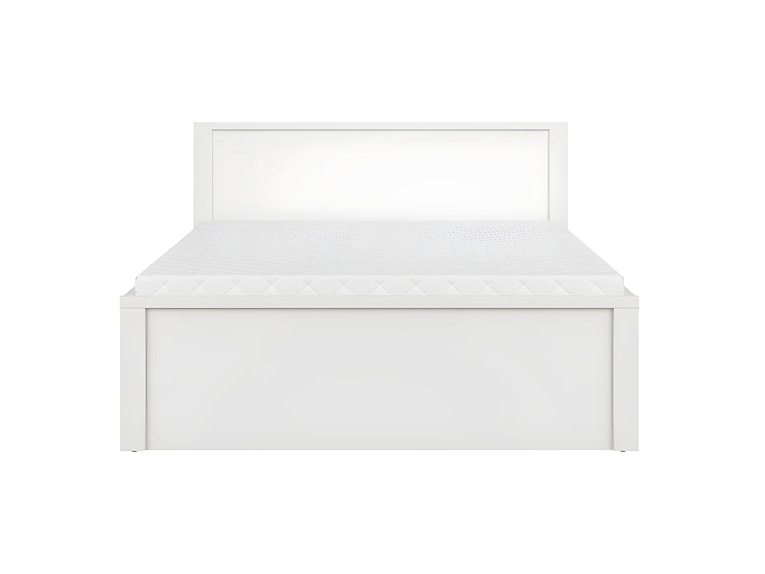 Soren 160x200 hoog bed met hoofdbord Wit