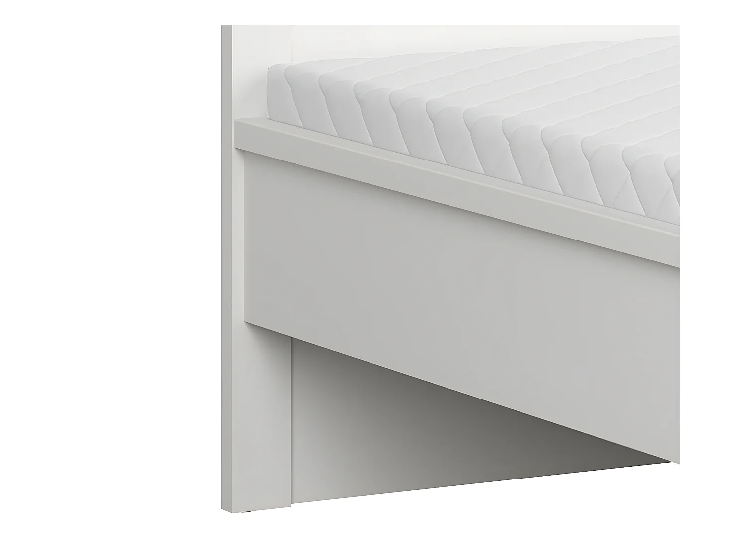 Soren 160x200 hoog bed met hoofdbord Wit