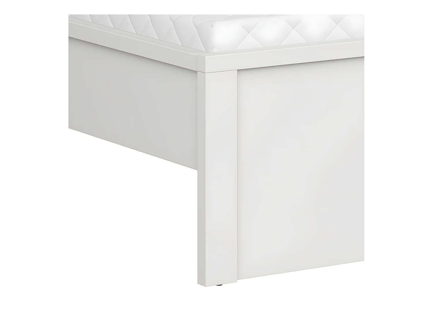 Soren 160x200 hoog bed met hoofdbord Wit