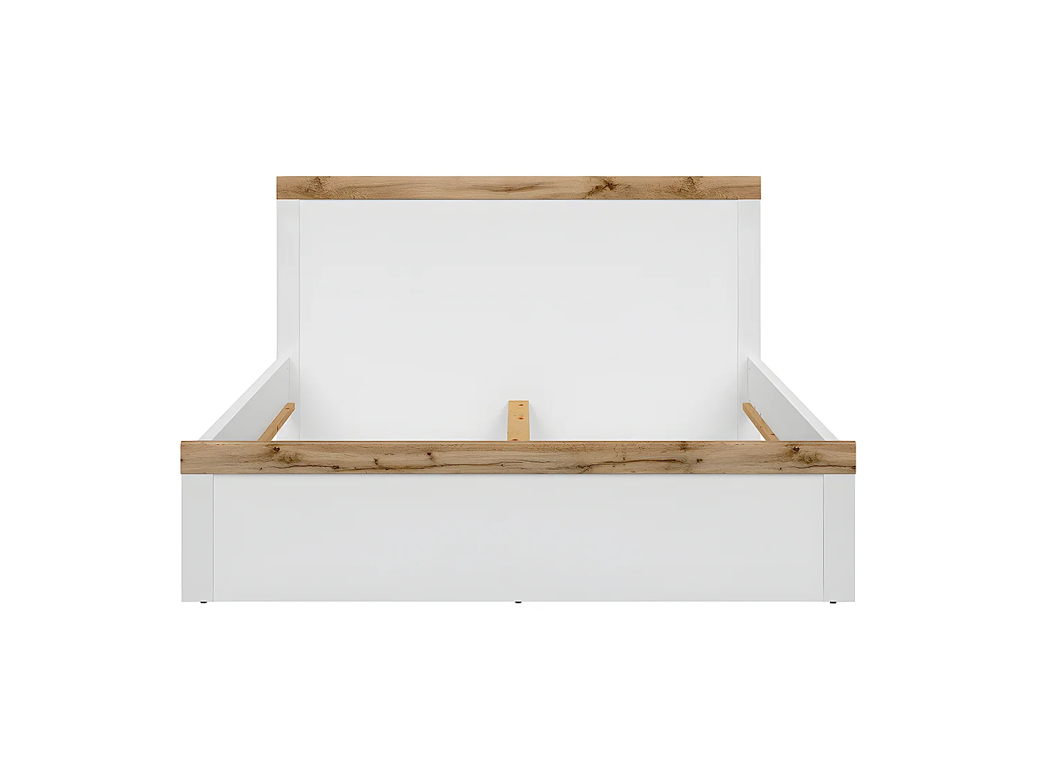 Lit 160x200 Hella Blanc et Bois