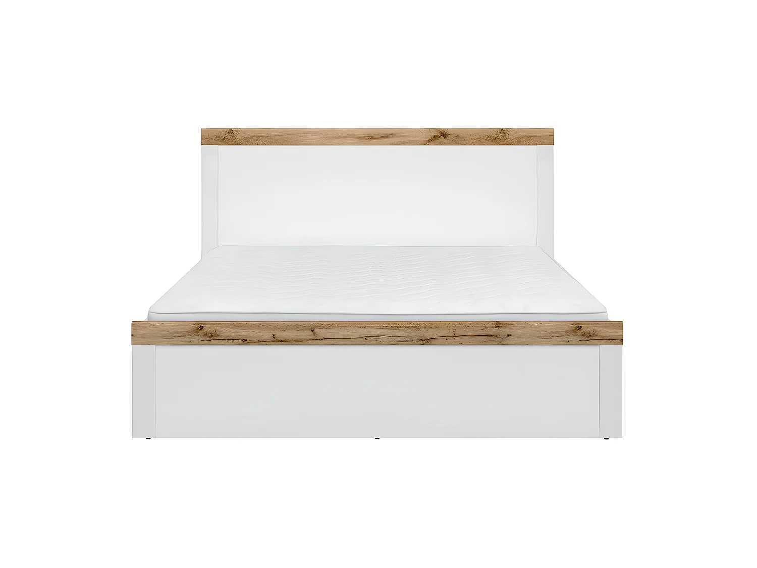 Lit 160x200 Hella Blanc et Bois