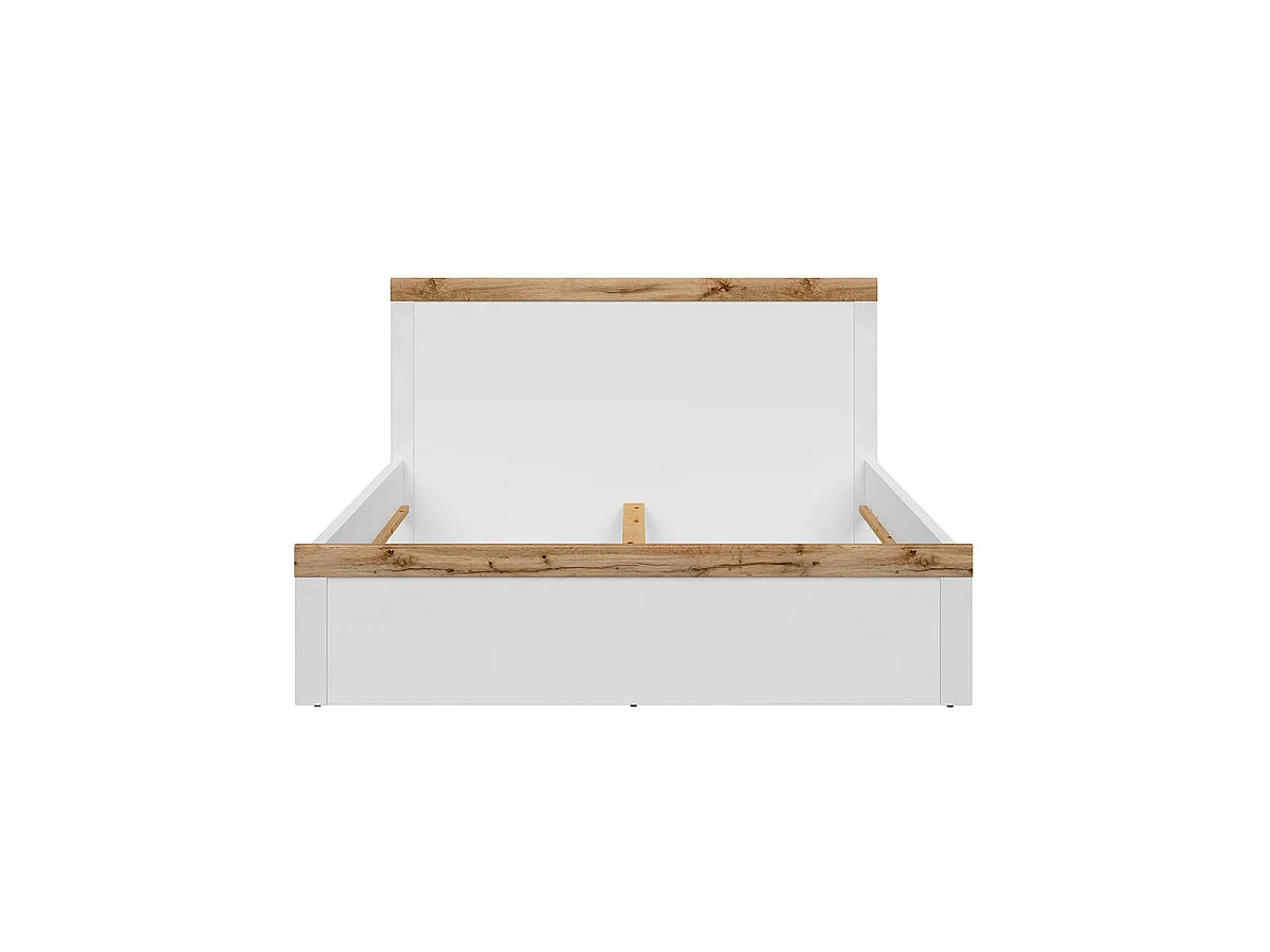 Seng 160x200 Hella Hvid og Træ