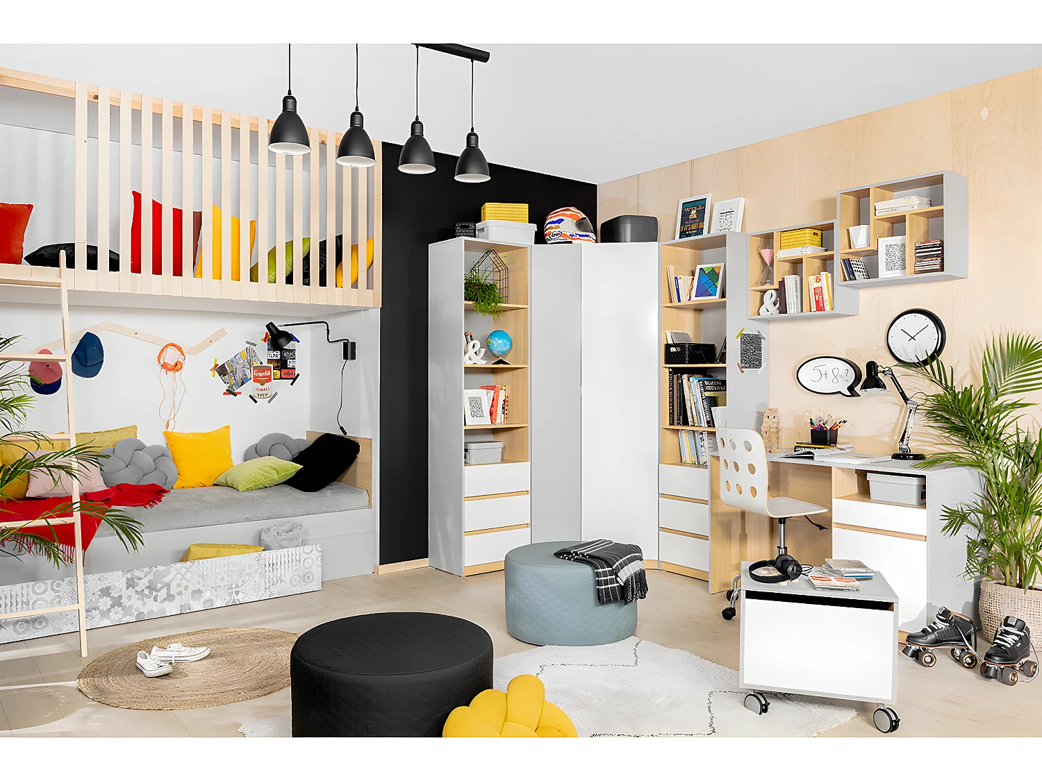 Letto singolo Pop grigio 90x200cm