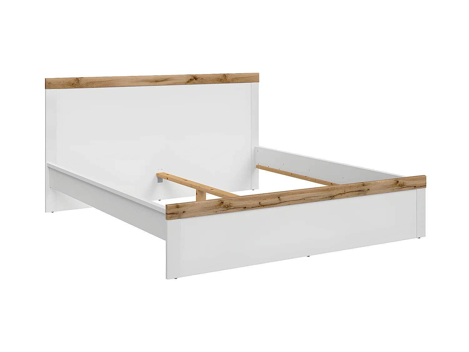 Lit 180x200 Hella Blanc et Bois