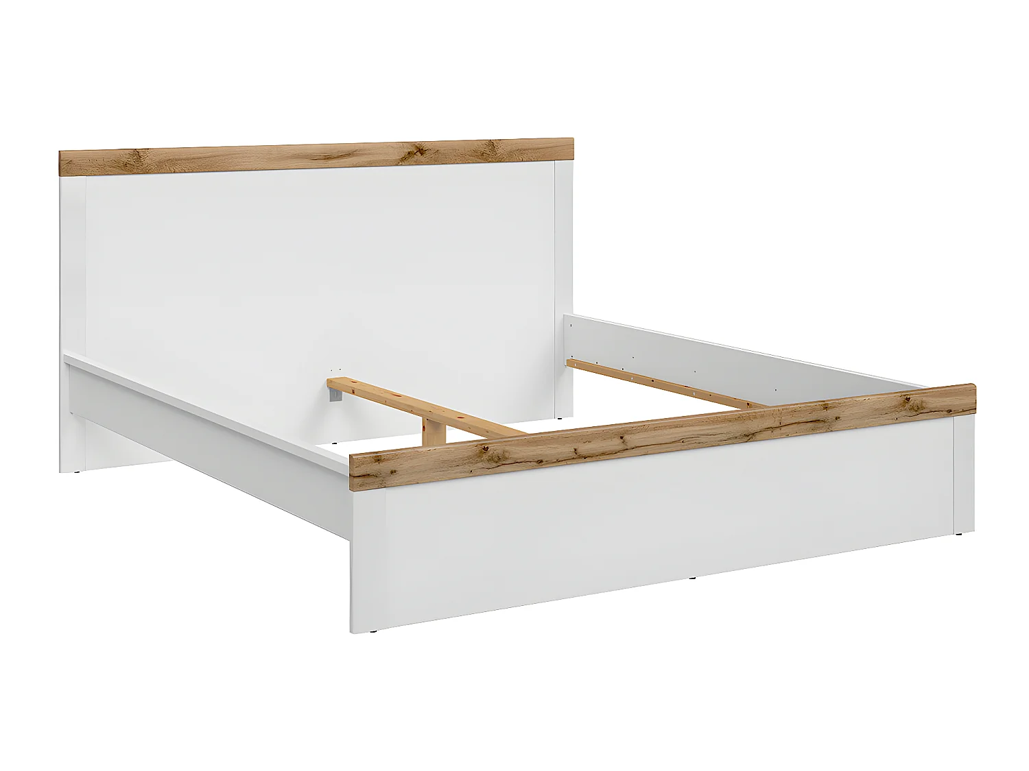 Lit 180x200 Hella Blanc et Bois