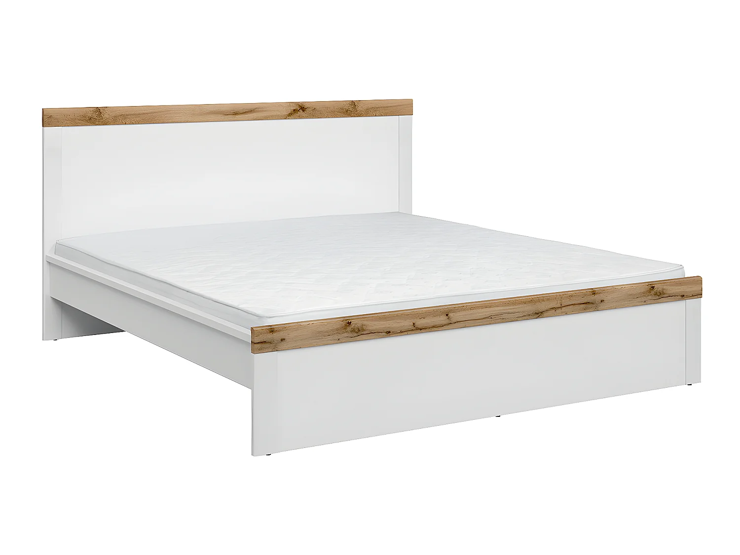 Lit 180x200 Hella Blanc et Bois