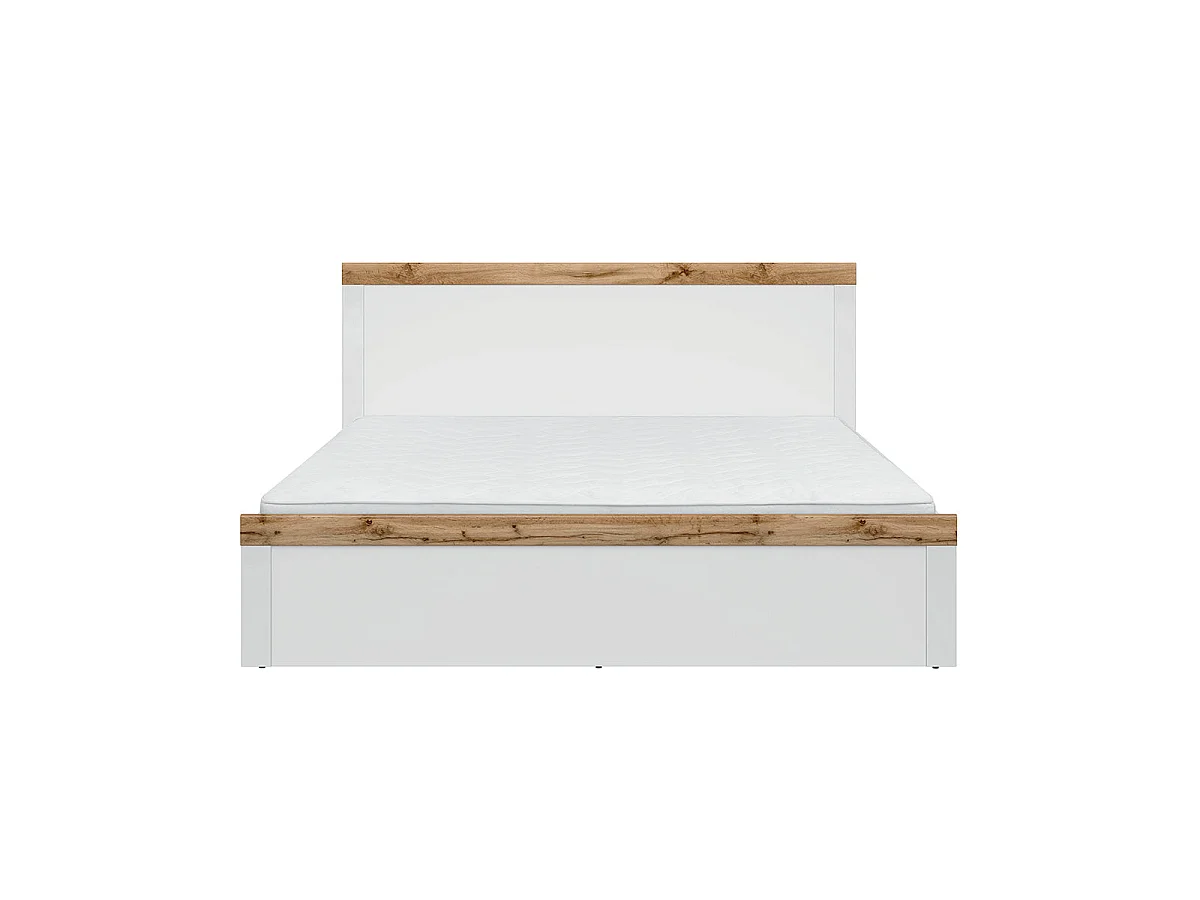 Seng 180x200 Hella Hvid og Træ