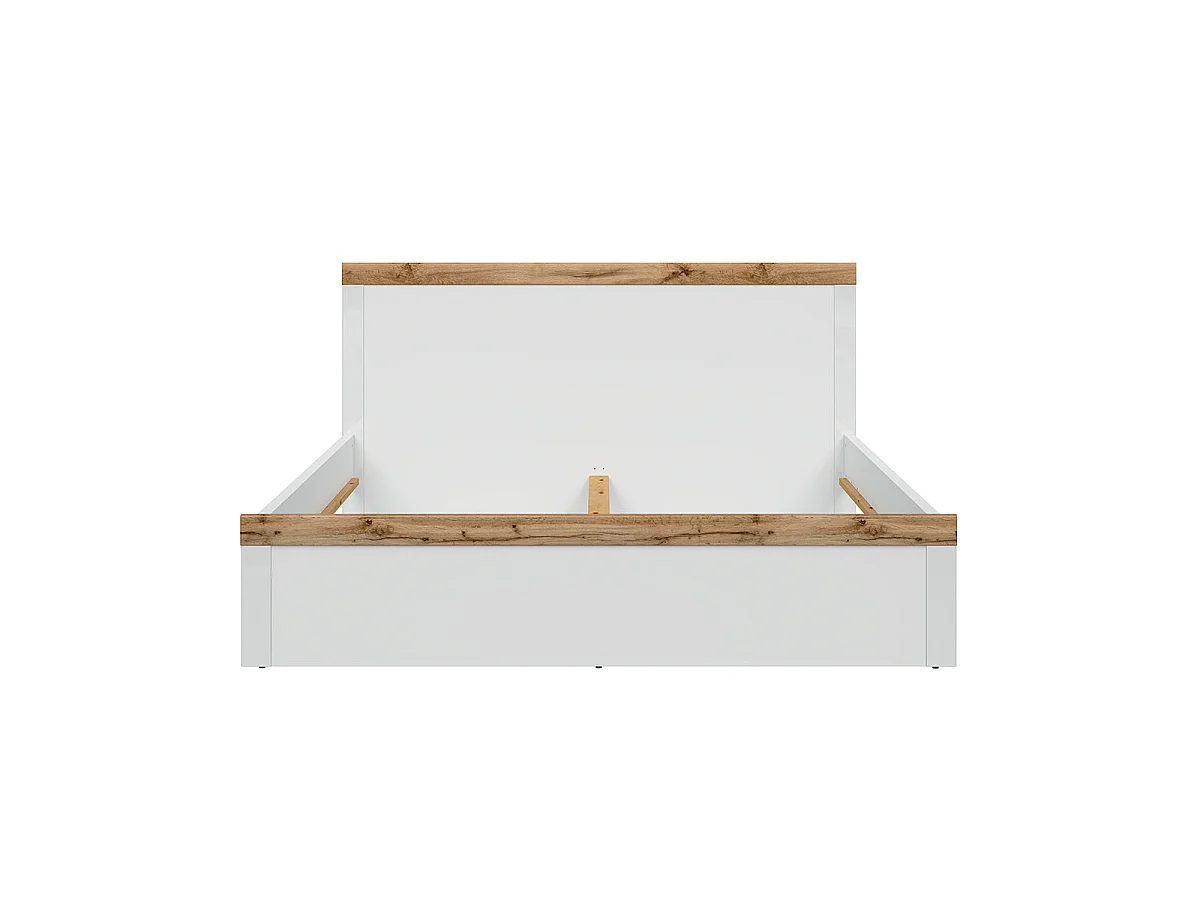 Seng 180x200 Hella Hvid og Træ