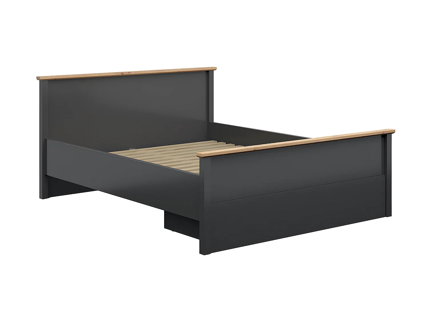Eend Charcoal Grey en Hout 160x200 bed