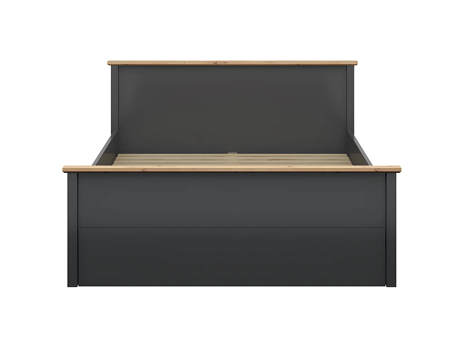 Eend Charcoal Grey en Hout 160x200 bed