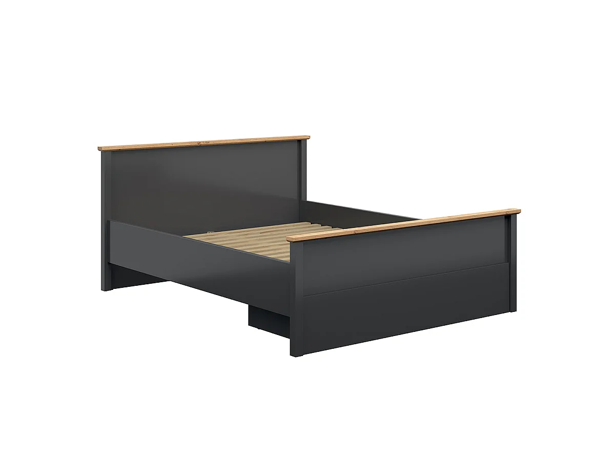 Eend Charcoal Grey en Hout 160x200 bed
