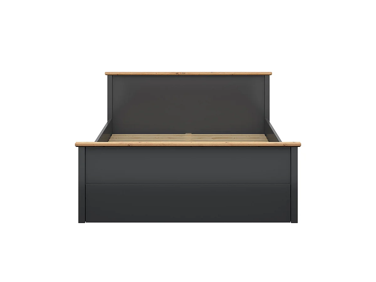 Eend Charcoal Grey en Hout 160x200 bed