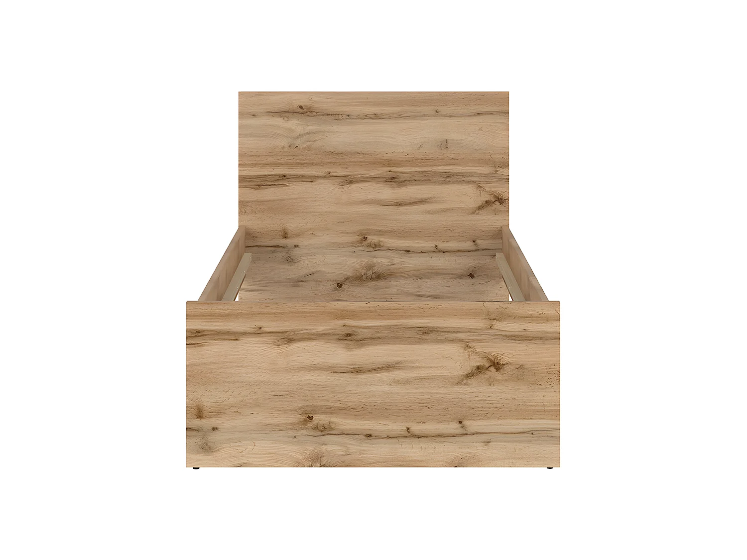 90x200 Giugno Letto bianco e legno