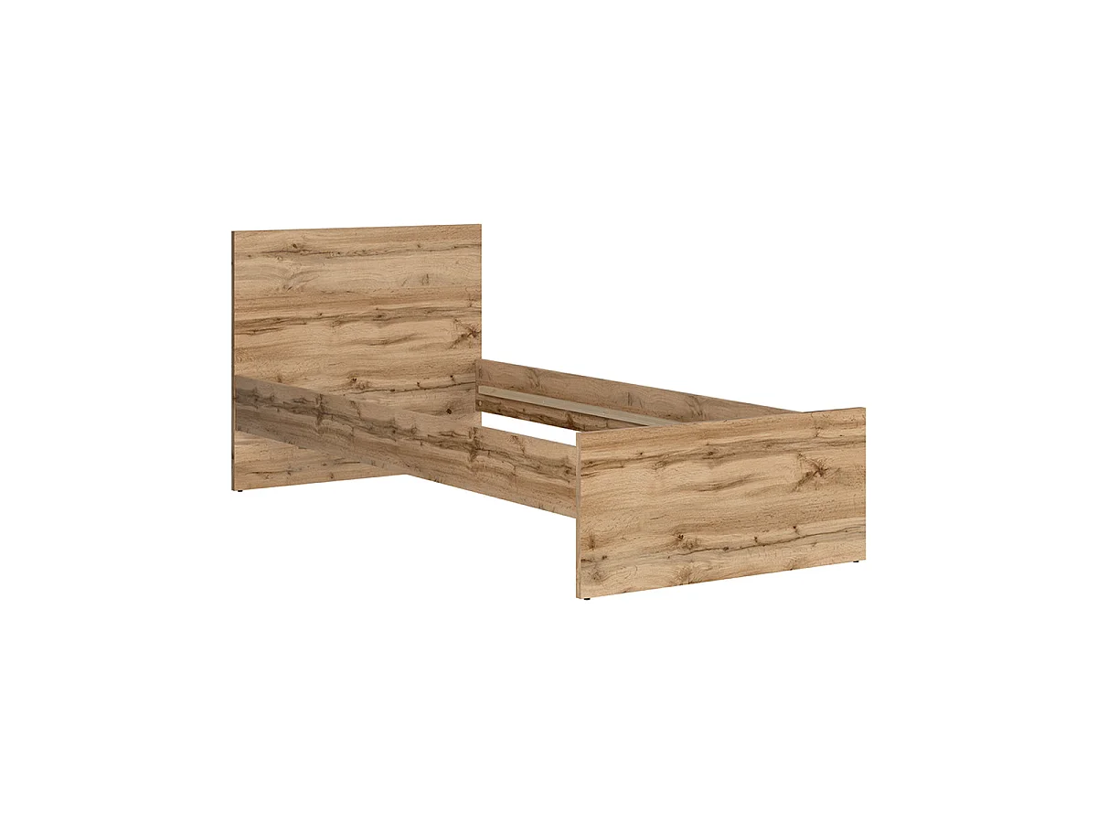Lit 90x200 June Blanc et Bois