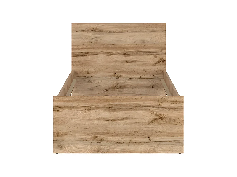 Lit 90x200 June Blanc et Bois