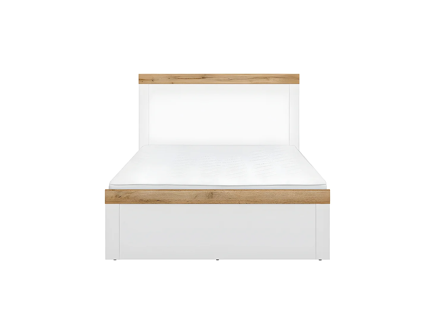 Lit 120x200 Hella Blanc et Bois