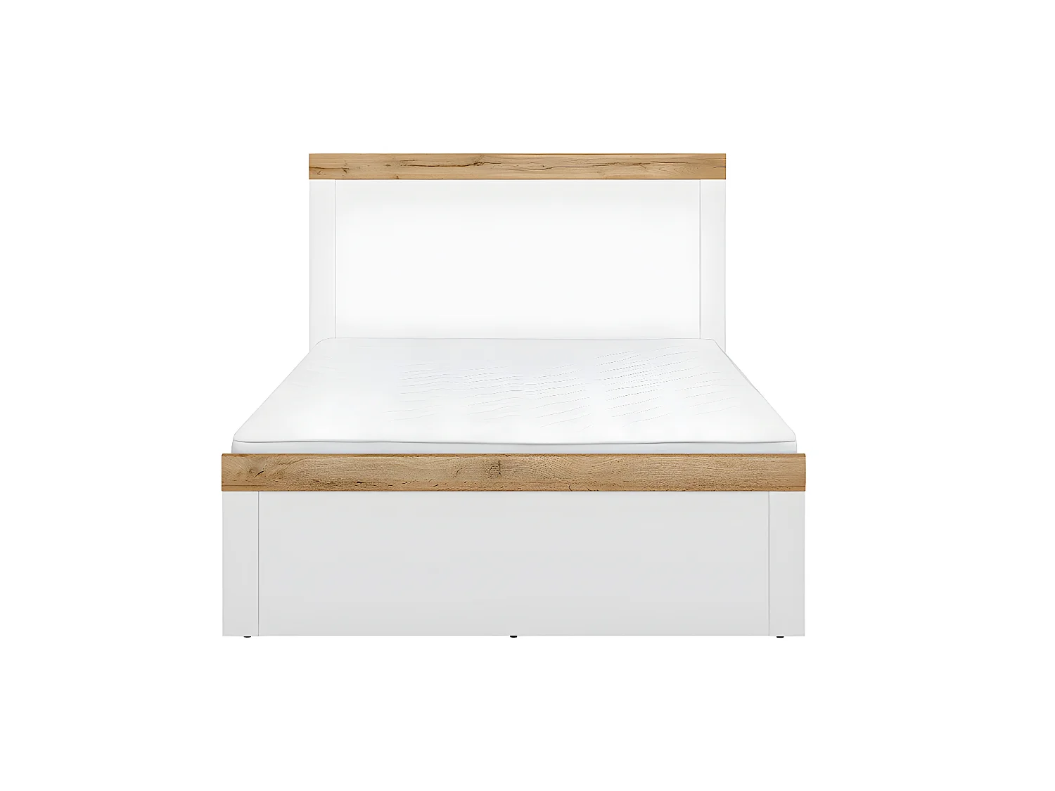 Lit 120x200 Hella Blanc et Bois