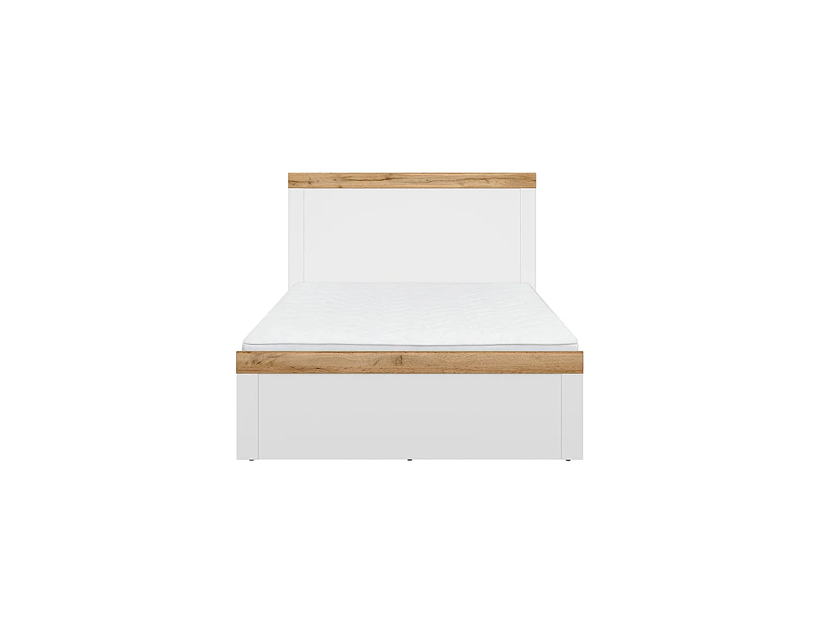 Seng 120x200 Hella Hvid og Træ