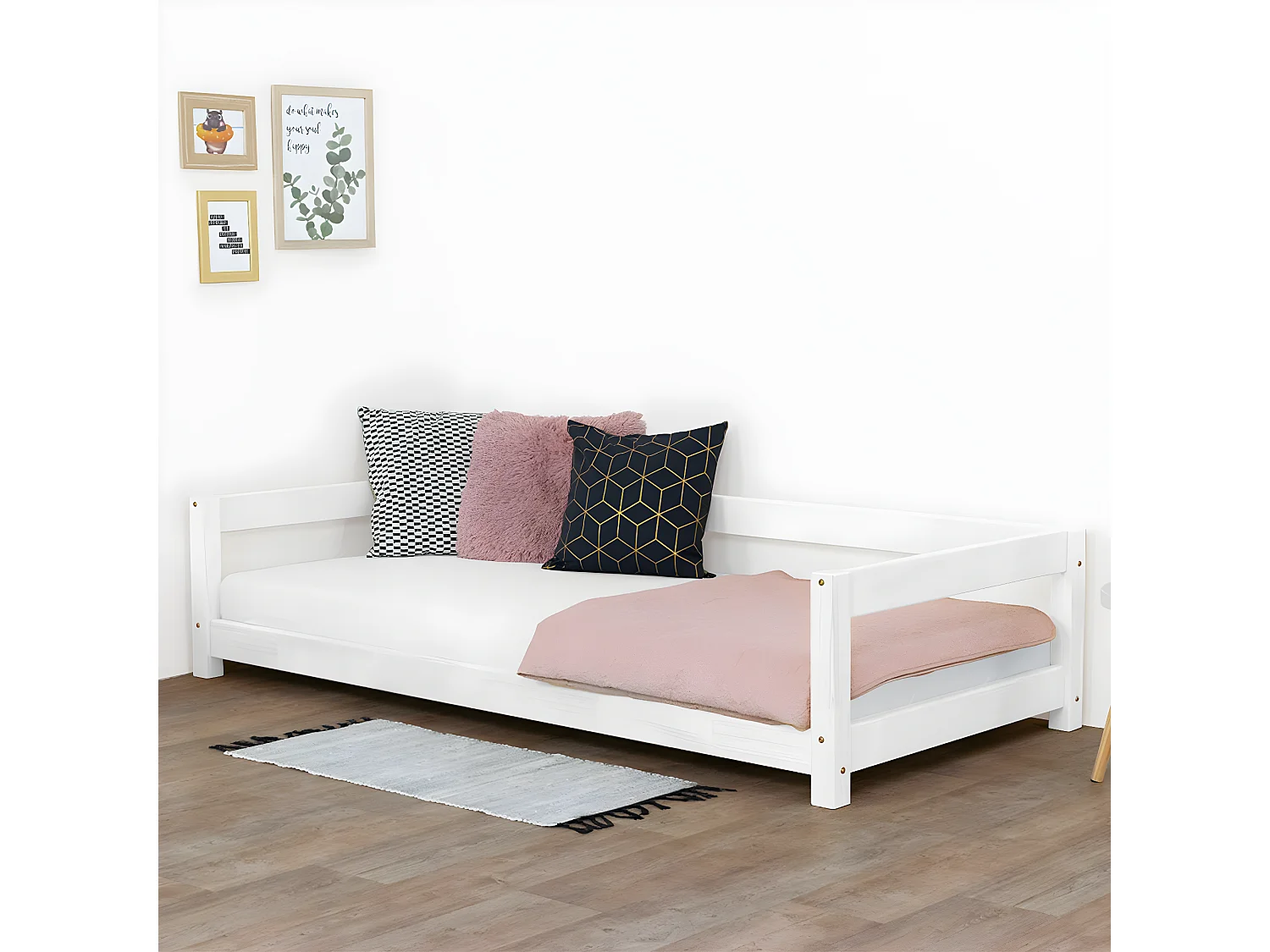 Lit enfant 120x190 Study - Blanc