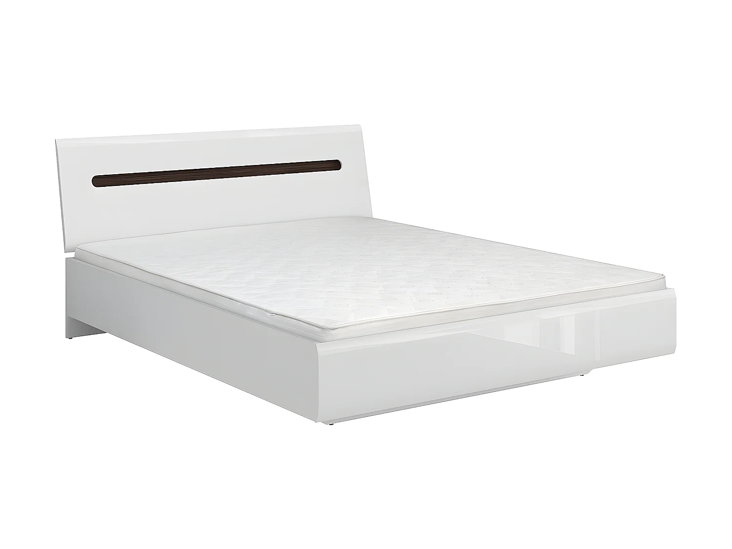 Letto matrimoniale Darrel bianco 160x200cm