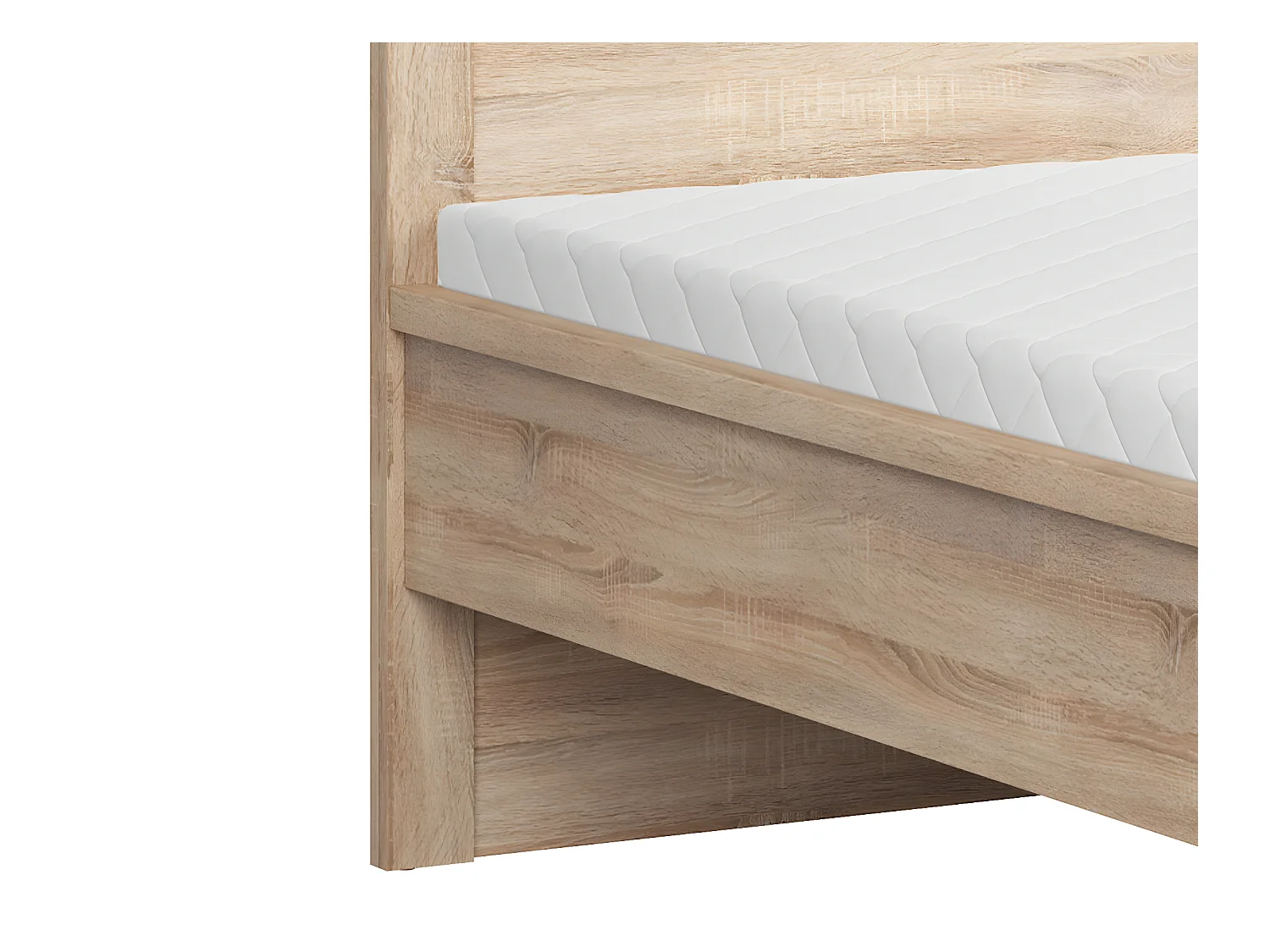 Bed 160x200 hoog hoofdeinde Soren Wood