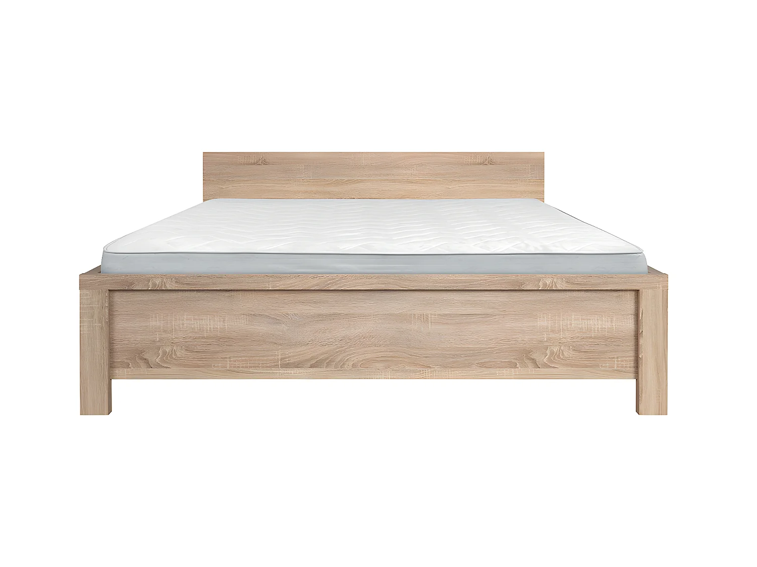 Cama de casal Soren madeira 140x200