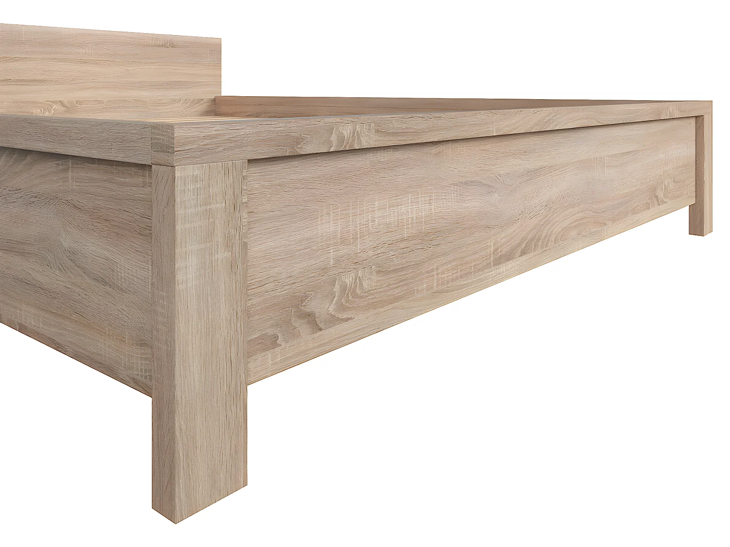 Cama de casal Soren madeira 140x200