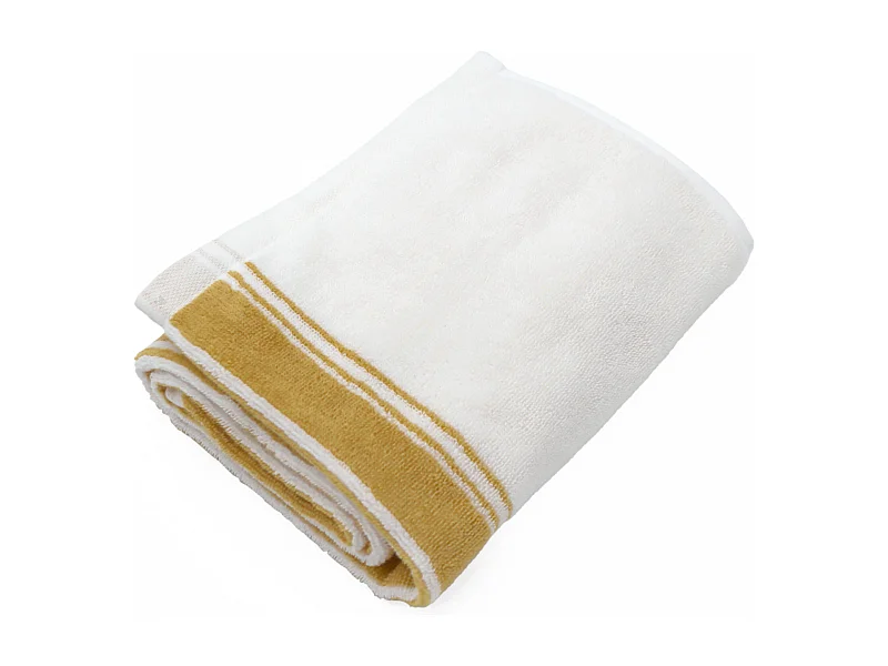 Serviette de toilette 50x100 cm coton RIBBON II jaune