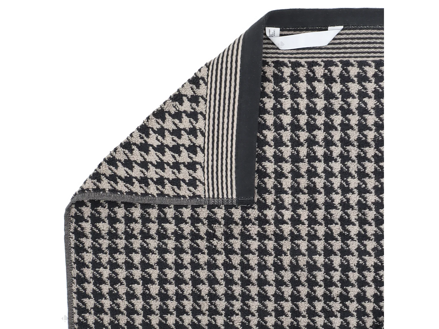 Serviette de toilette 50x100 cm PIED-DE-POULE gris