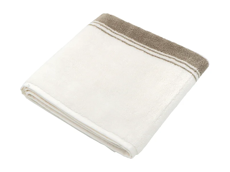 Serviette de toilette 50x100 cm coton RIBBON II beige
