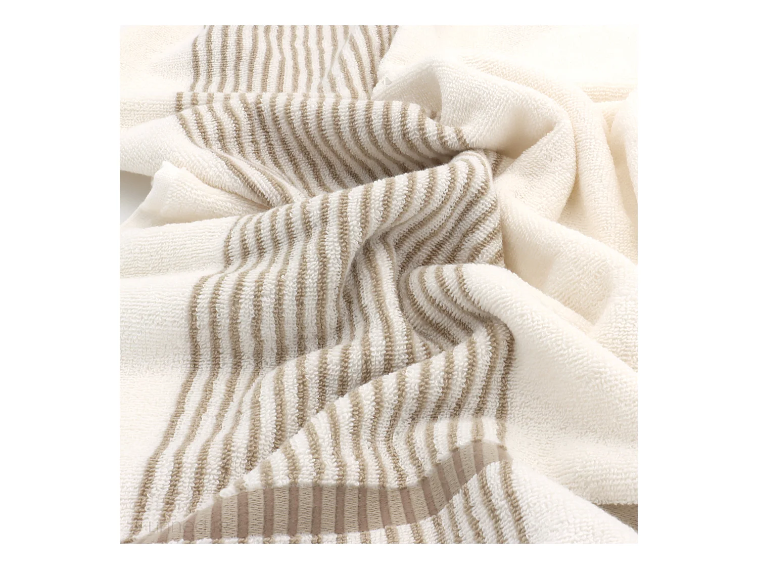 Serviette de toilette 50x100 cm coton RIBBON beige