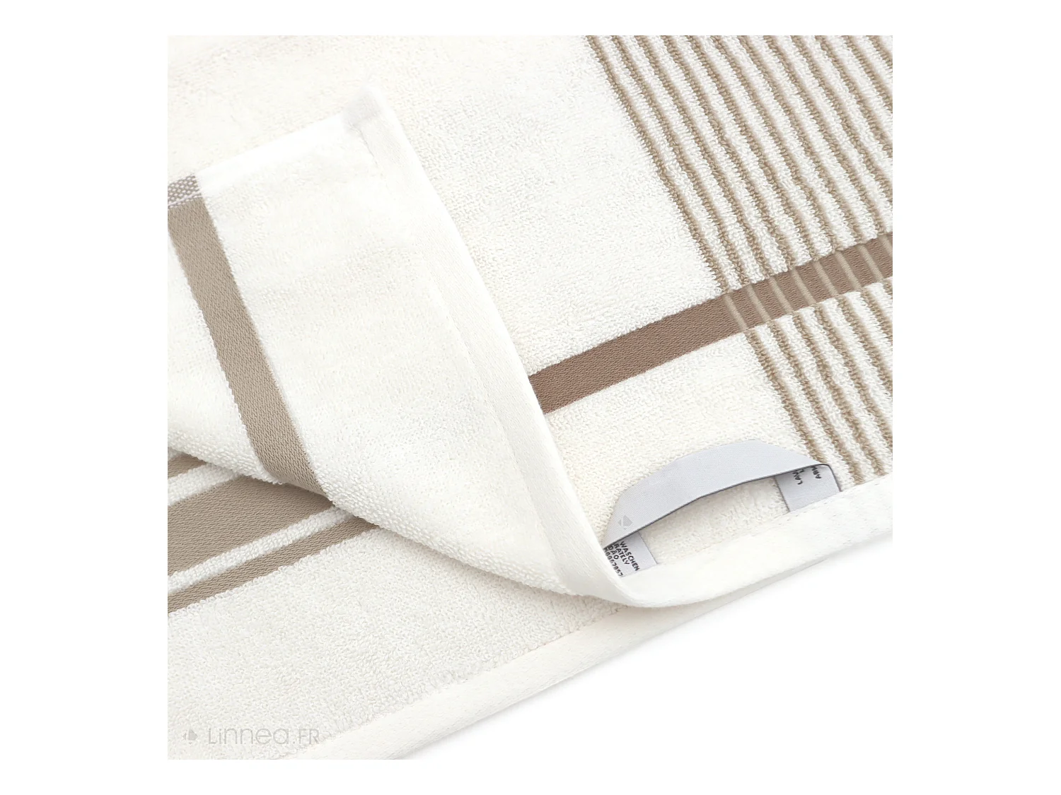 Serviette de toilette 50x100 cm coton RIBBON beige