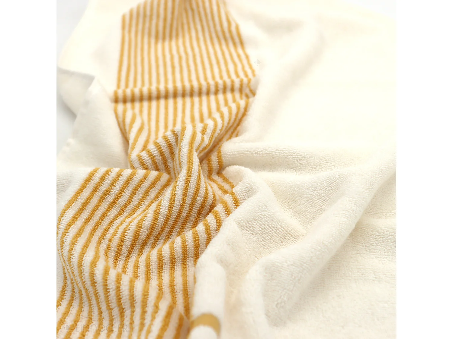 Serviette de toilette 50x100 cm coton RIBBON jaune