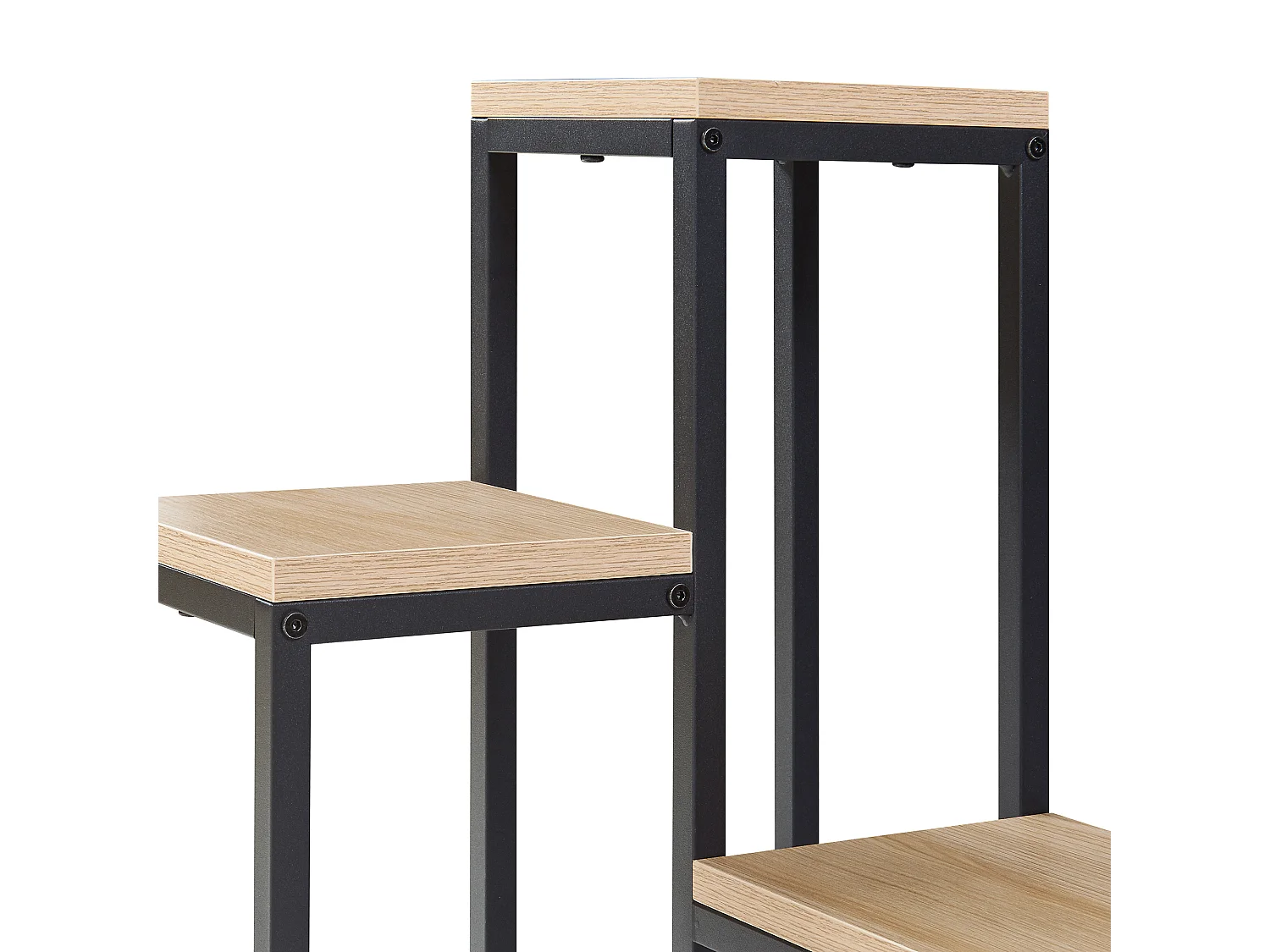 Étagère à plantes Ameland 4 niveaux noir effet bois [en.casa]