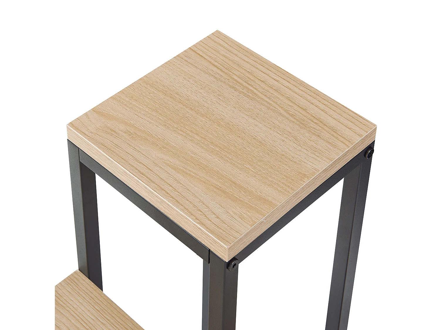 Étagère à plantes Ameland 4 niveaux noir effet bois [en.casa]