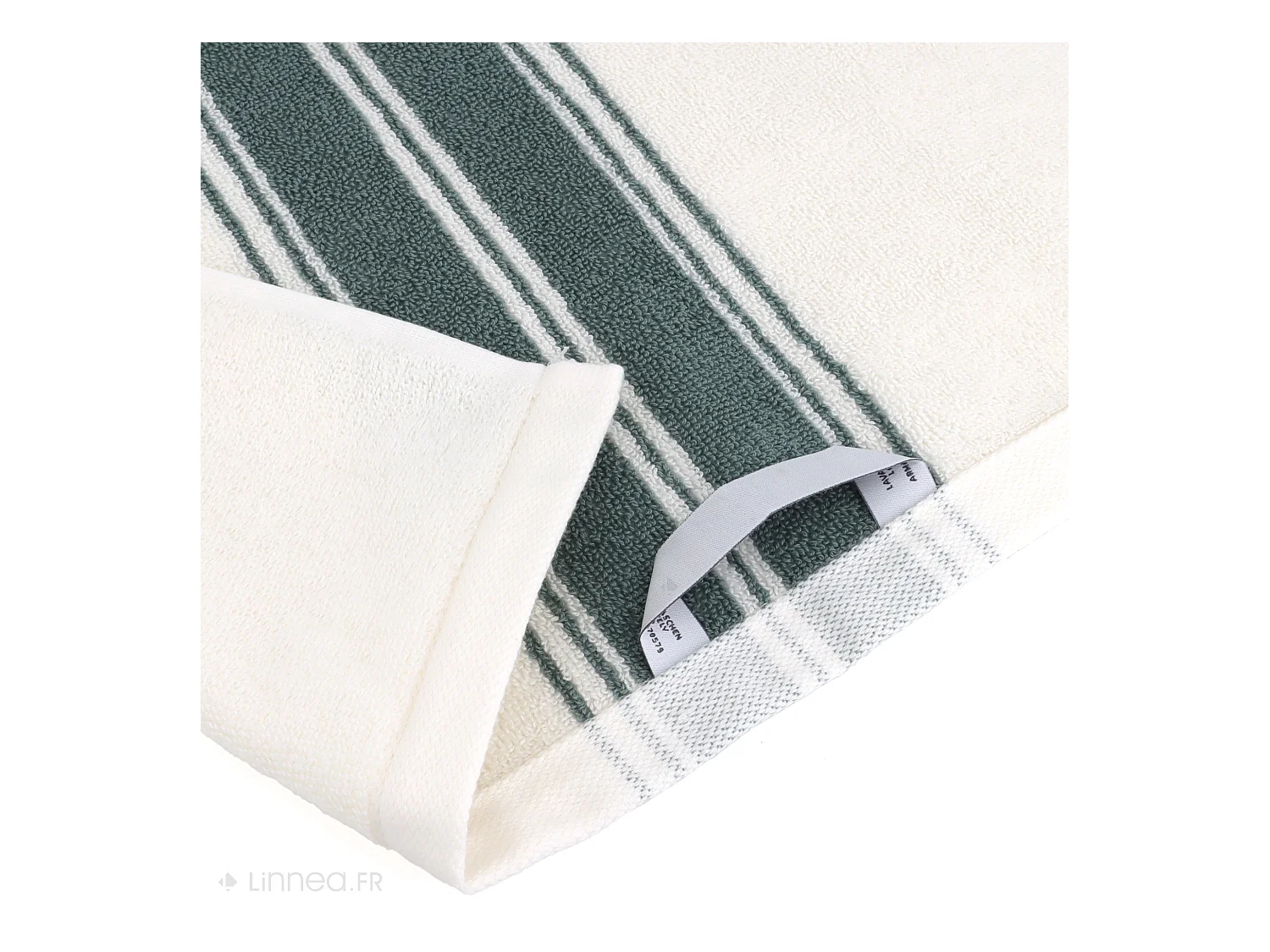 Drap de bain 100x150 cm coton RIBBON II vert