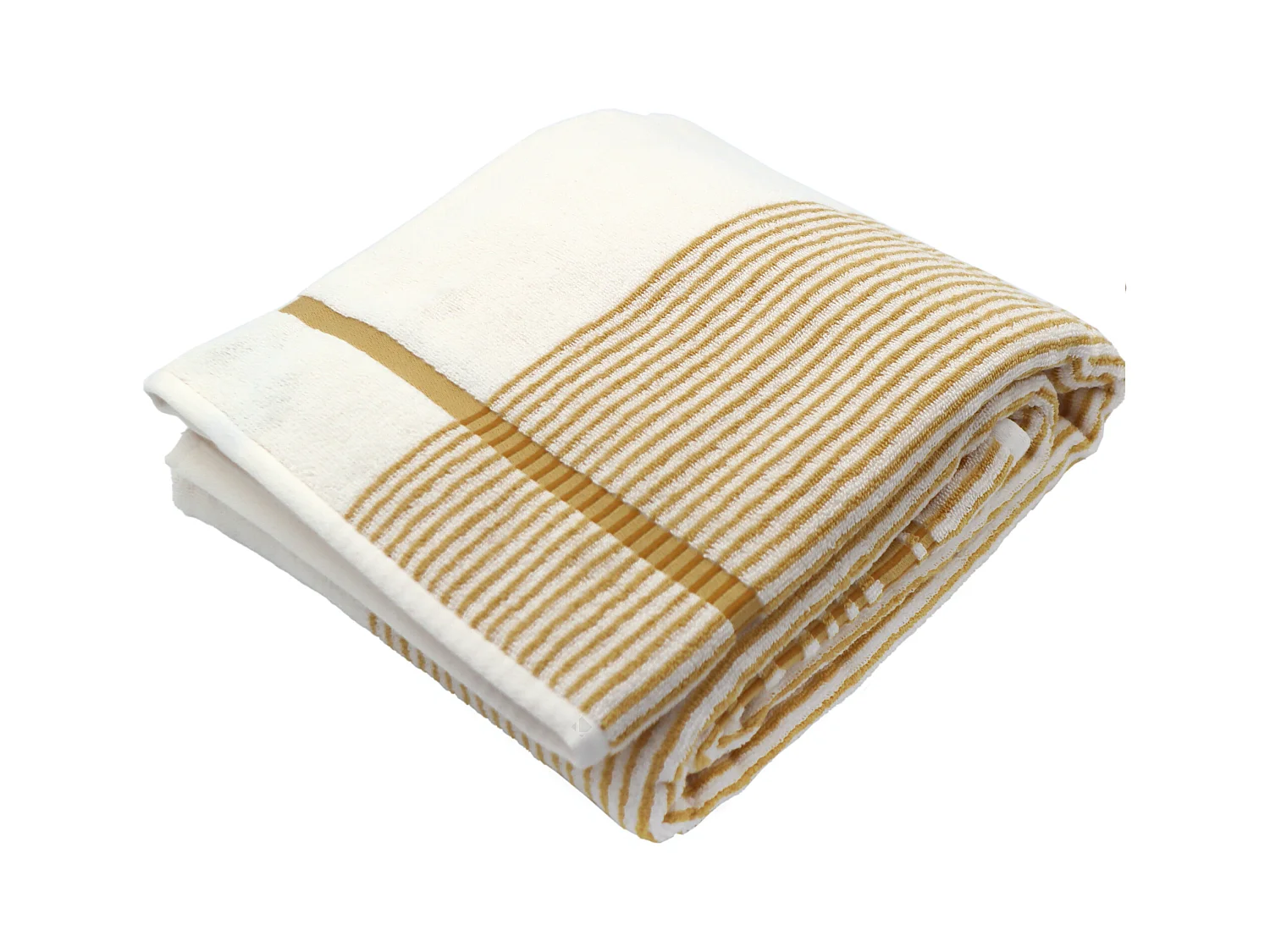 Drap de bain 100x150 cm coton RIBBON jaune