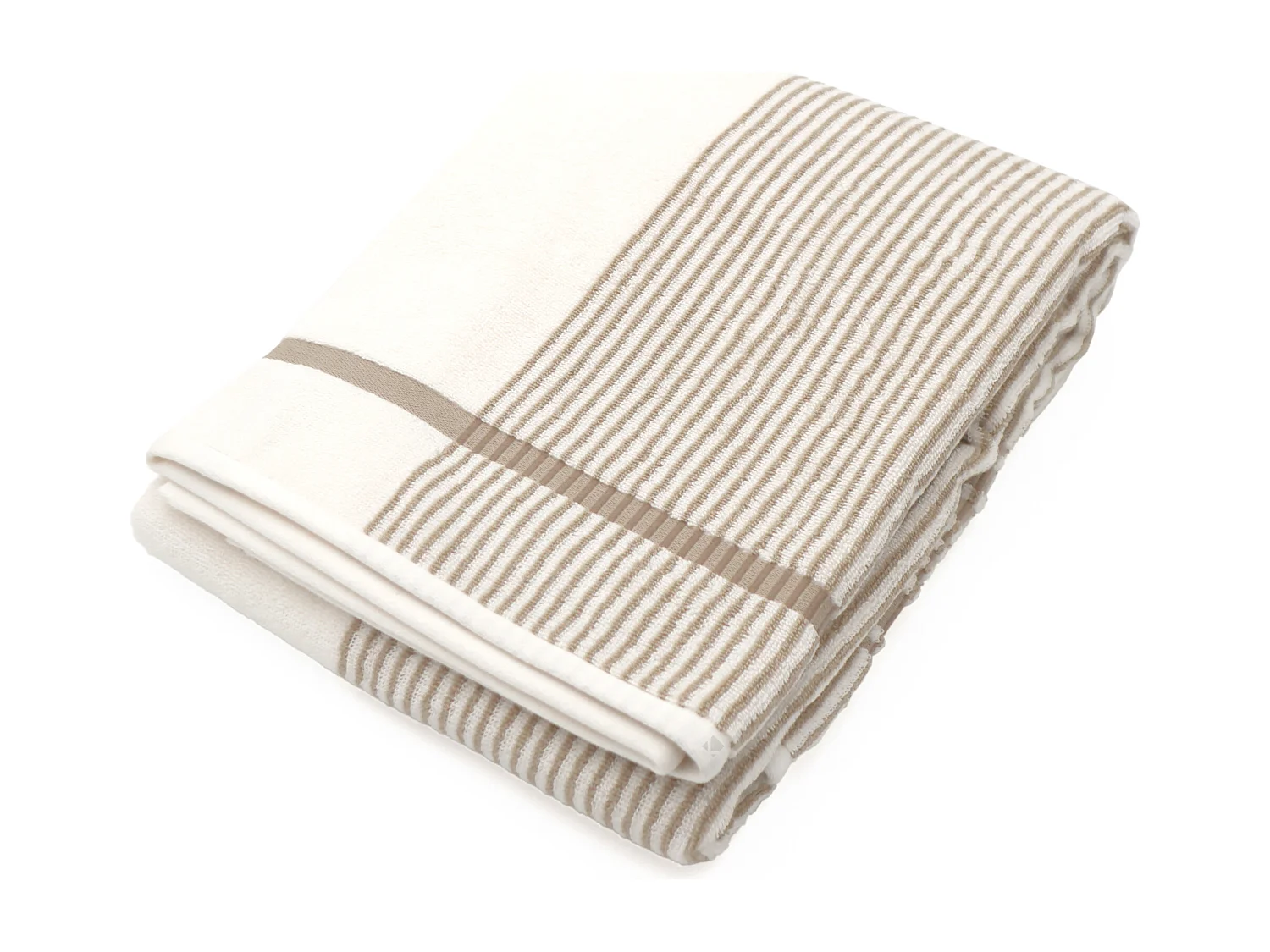 Drap de bain 100x150 cm coton RIBBON beige