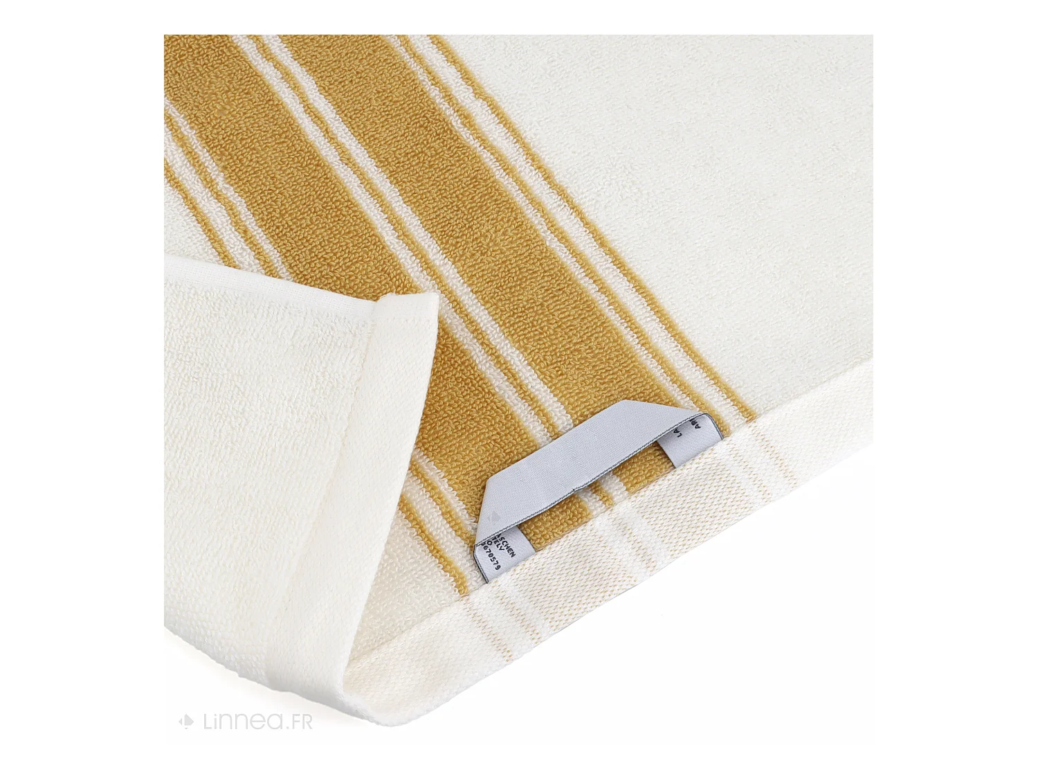 Drap de bain 100x150 cm coton RIBBON II jaune