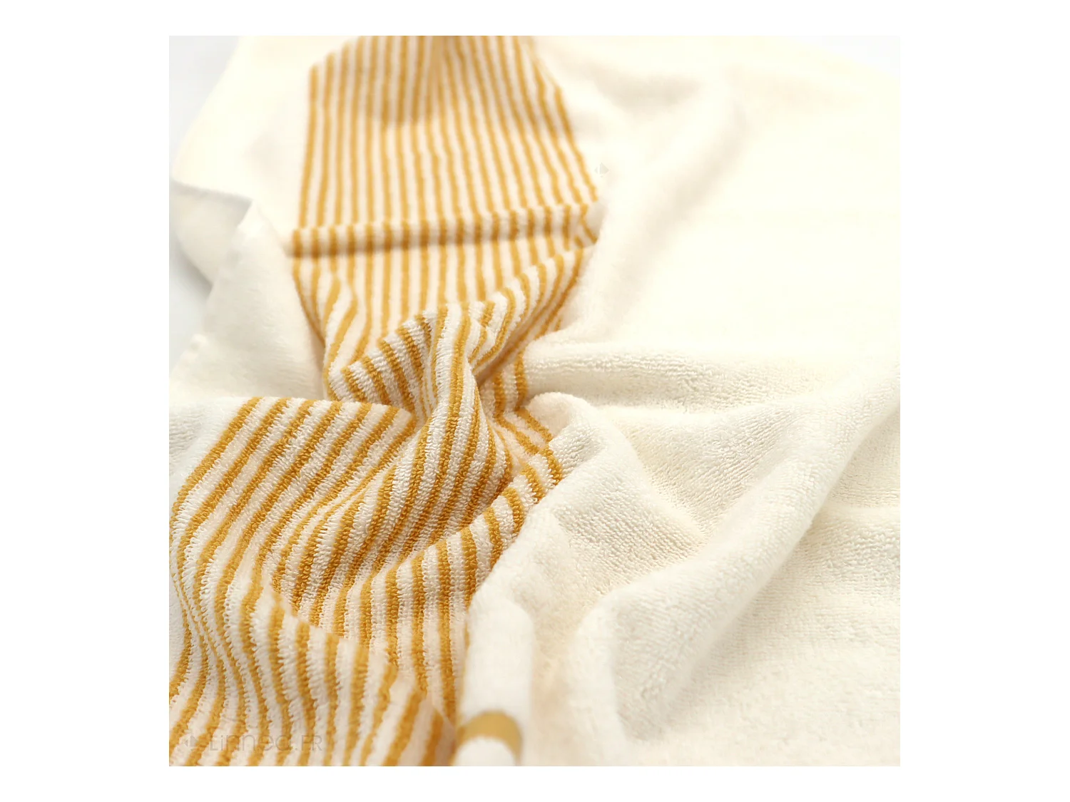Drap de douche 70x140 cm coton RIBBON jaune